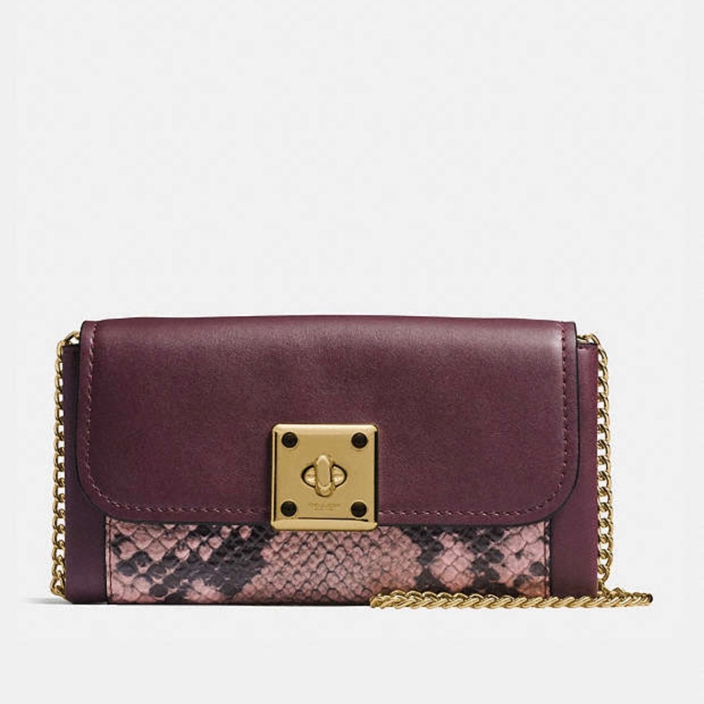 COACH Drifter Wallet In Exotic Embossed Leather